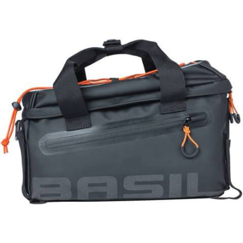 Basilbagagedragertas Miles Tarpaulin 7 Liter 32 X 20 X 20 Cm - Zwart/Oranje - Le coq wielerartikelen