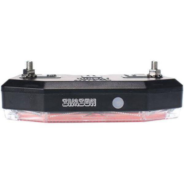 Batterij Bagagedrager Achterlicht Simson Tunnel 3 Led - Auto/On/Off - Le coq wielerartikelen