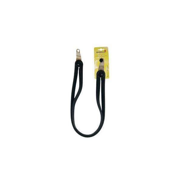 Bibia Snelbinder Basic Tgs 12Mm Rubber Met Knop En Asplaat - Le coq wielerartikelen