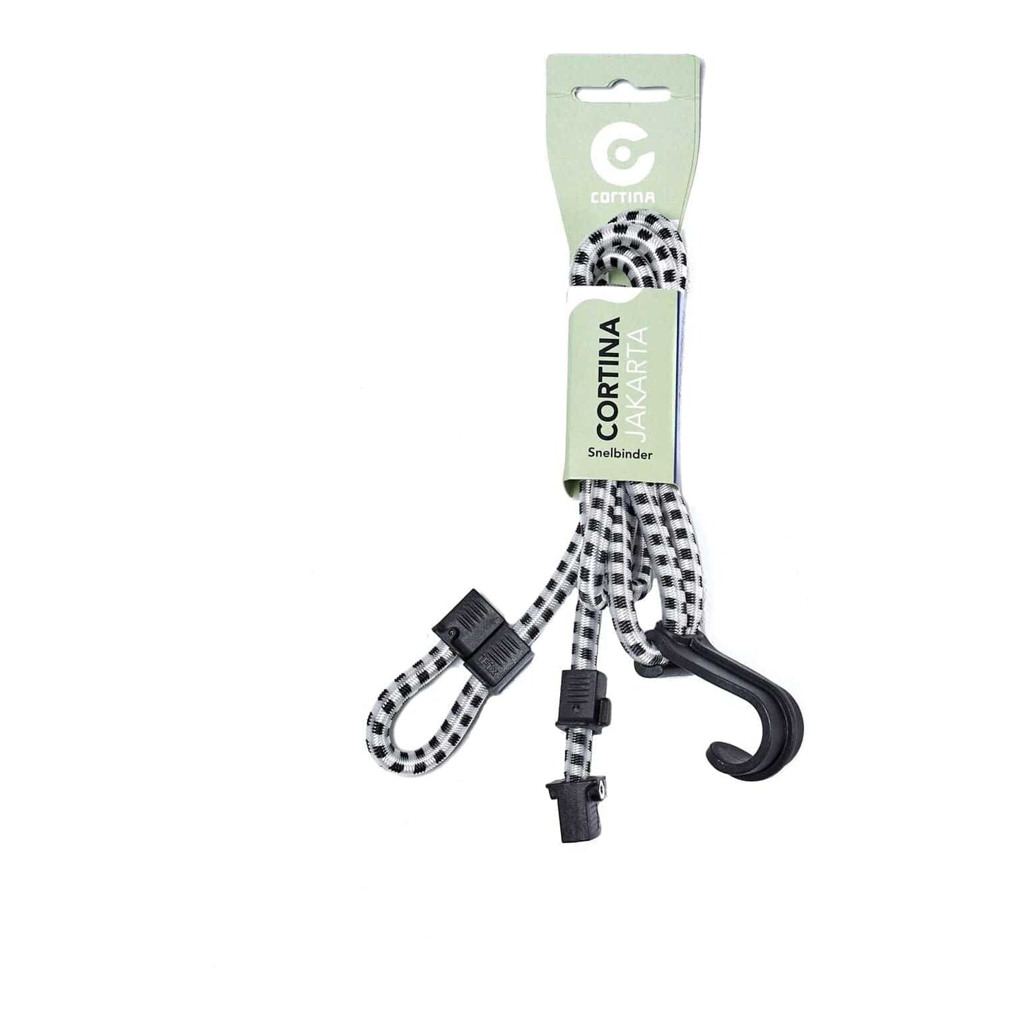 Cortina Snelbinder Loopfix Jakarta Wit/Zwart - Le Coq Wielerartikelen
