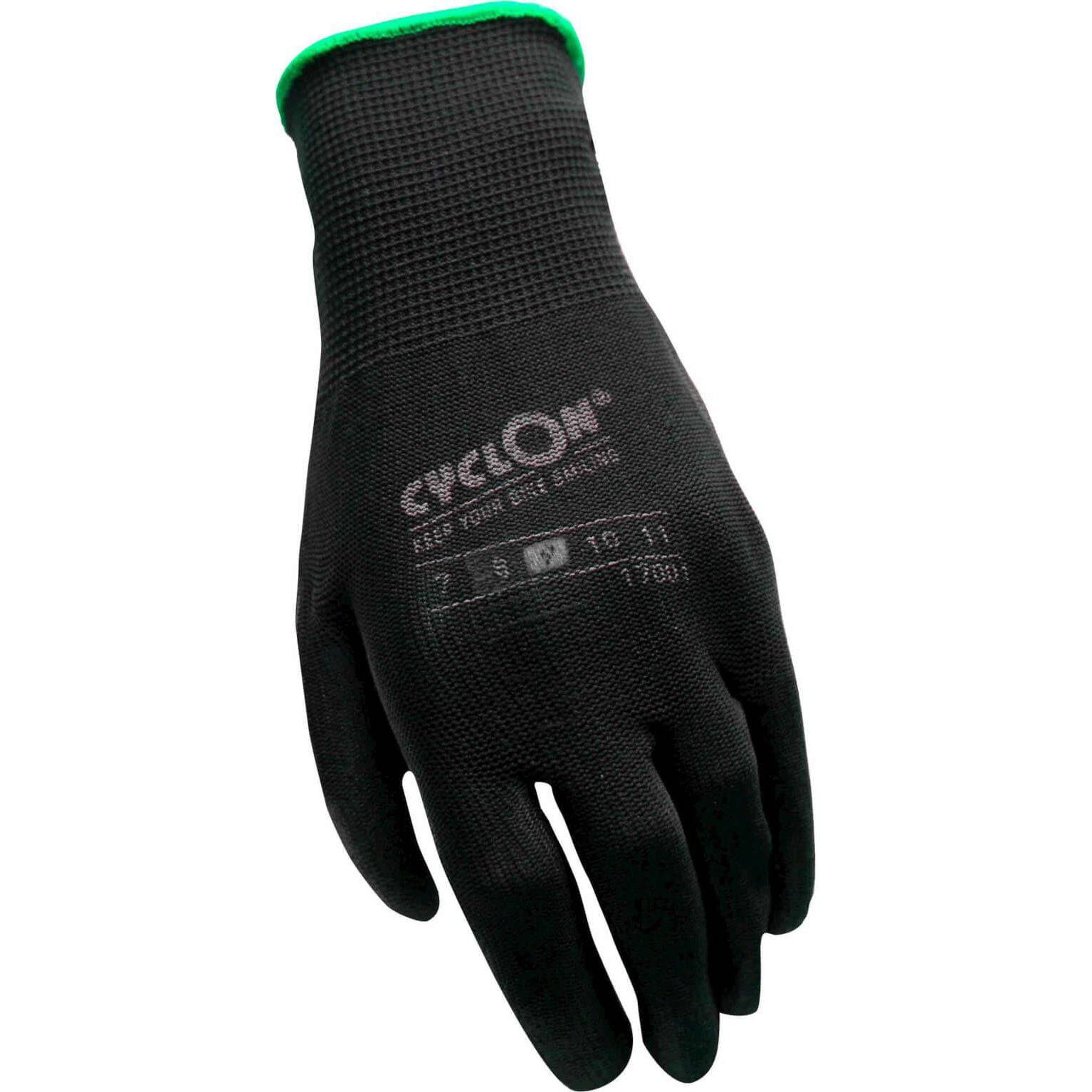 CyclOn werkmontagehandschoen van beschermingsmiddelen, stevige handschoen voor arbeidsveiligheid, zichtbaar op de afbeelding.