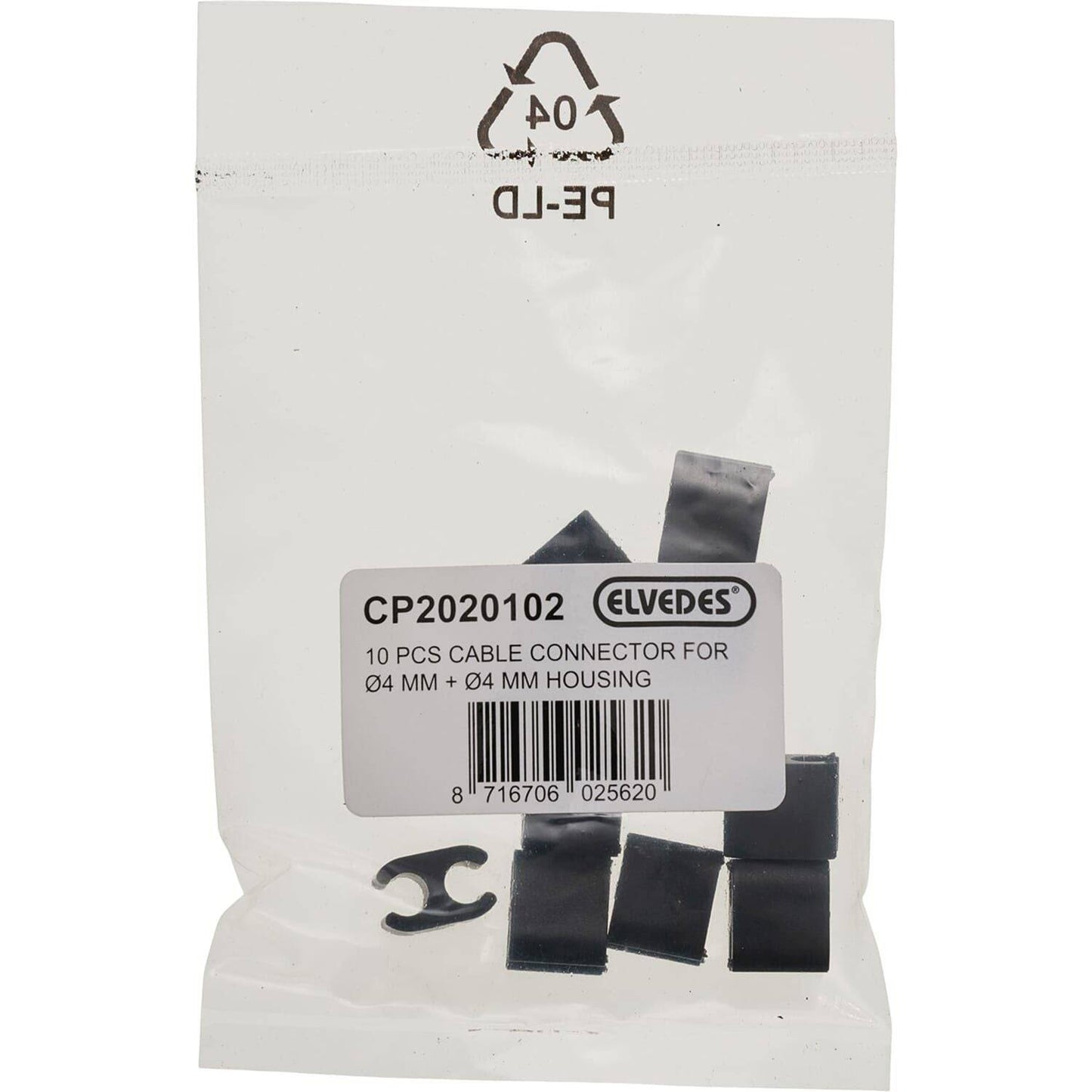 Elvedes Kabelclip Duo 4,1 - 4,1Mm Zak (10) - Le Coq Wielerartikelen