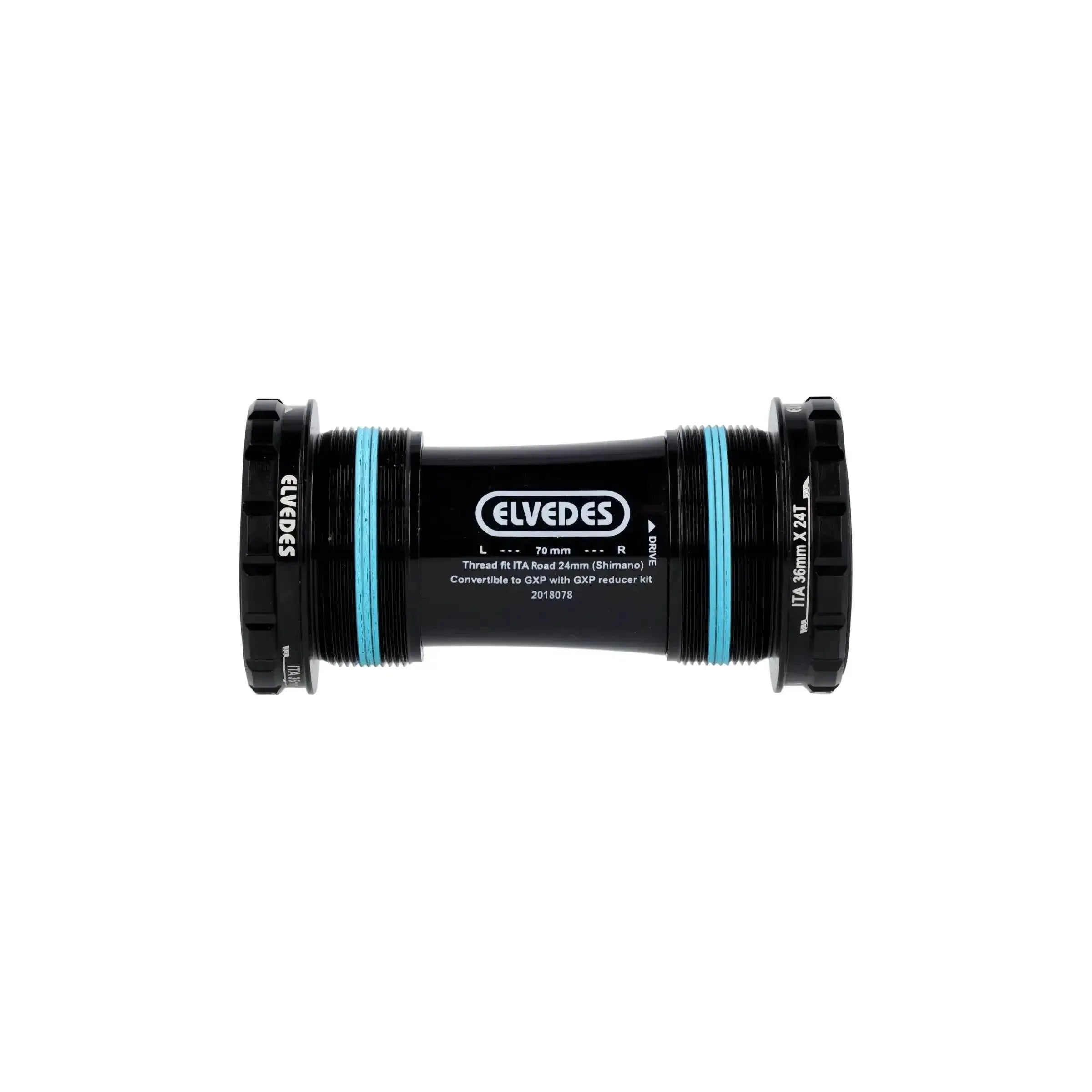 Elvedes Trapas Cupset Threadfit Shimano Italiaans Race - Zwart - Le Coq Wielerartikelen