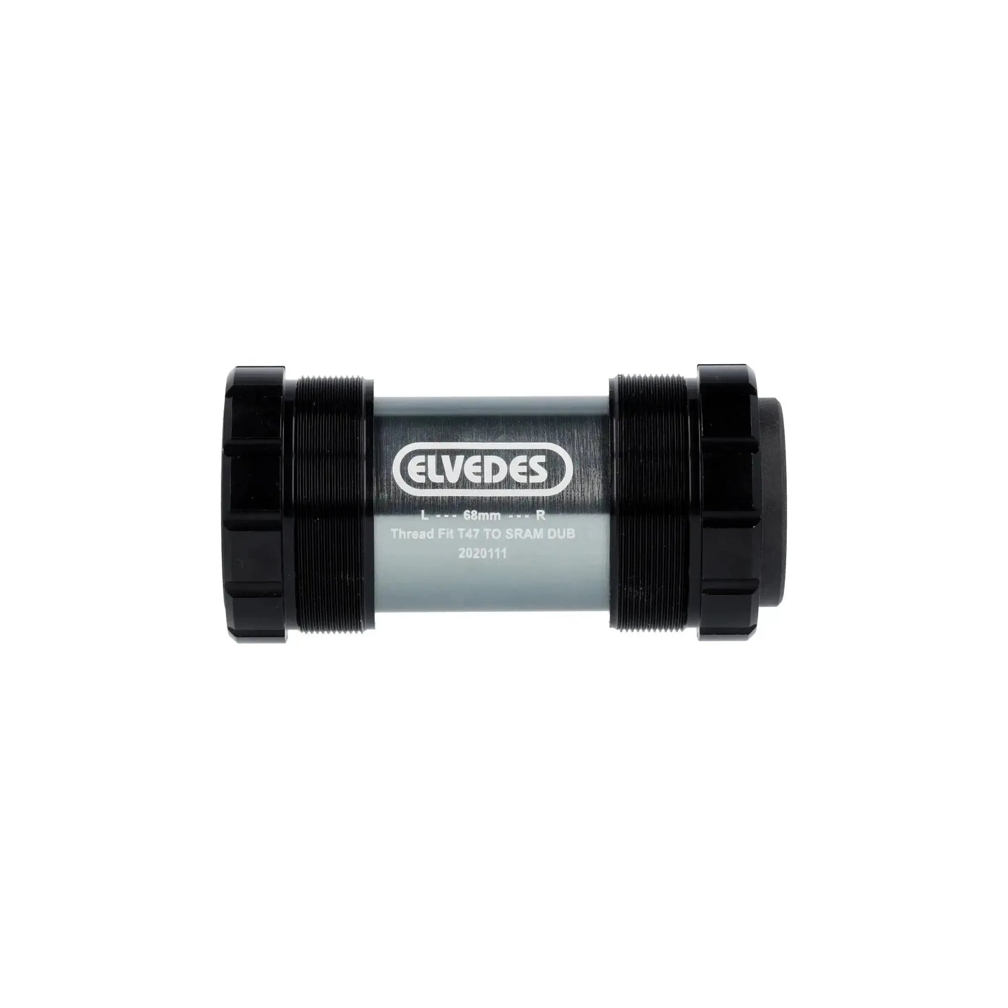 Elvedes Trapas Cupset Threatfit T47 DUB 68mm - Zwart - Le Coq Wielerartikelen