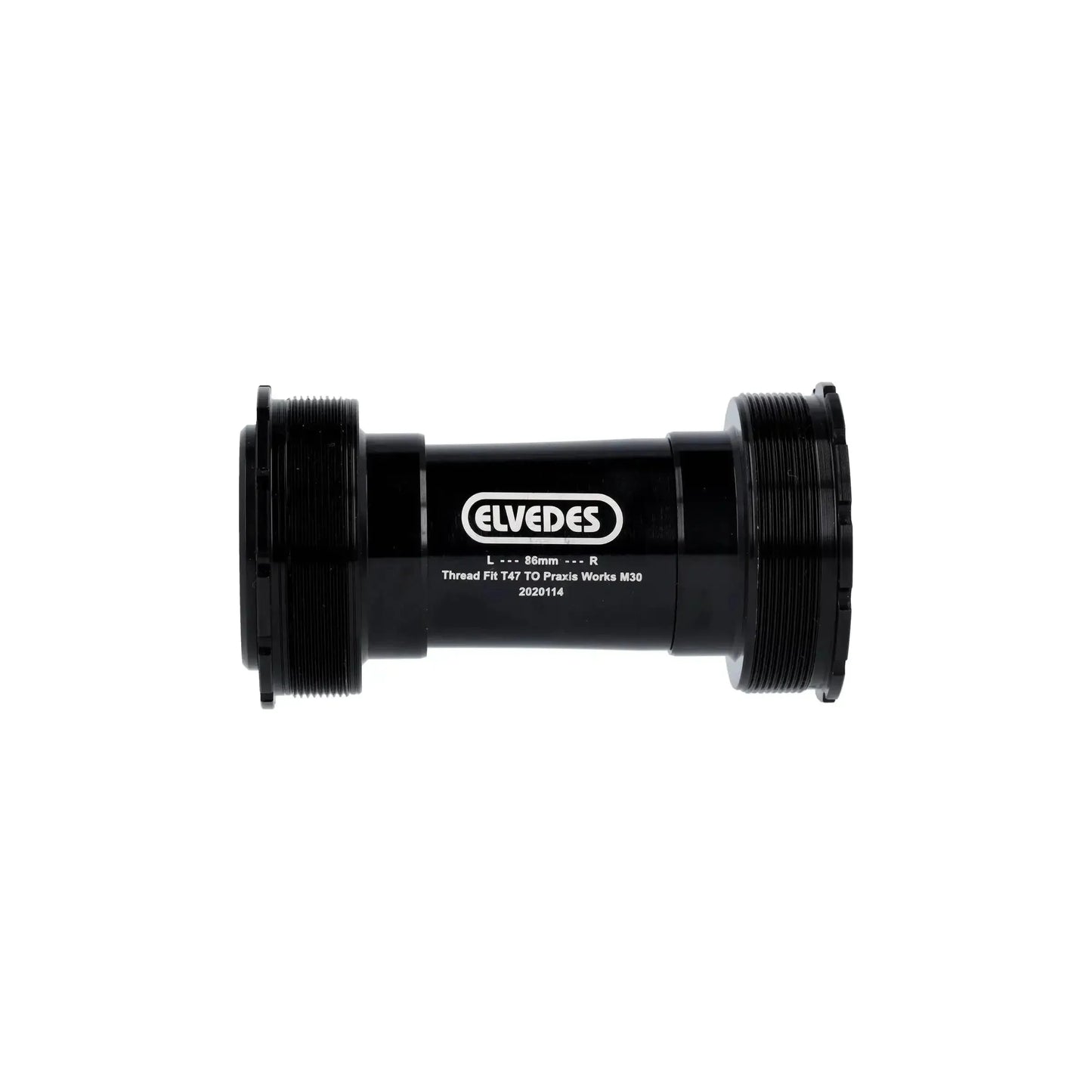 Elvedes Trapas Cupset Threatfit T47 Praxis 86mm - Zwart - Le Coq Wielerartikelen