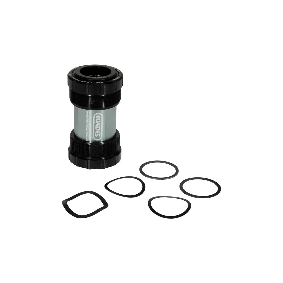 Elvedes Trapas Thread Fit T47 Praxis Intern 68 mm, zichtbaar met bijpassende fietscomponenten op de afbeelding