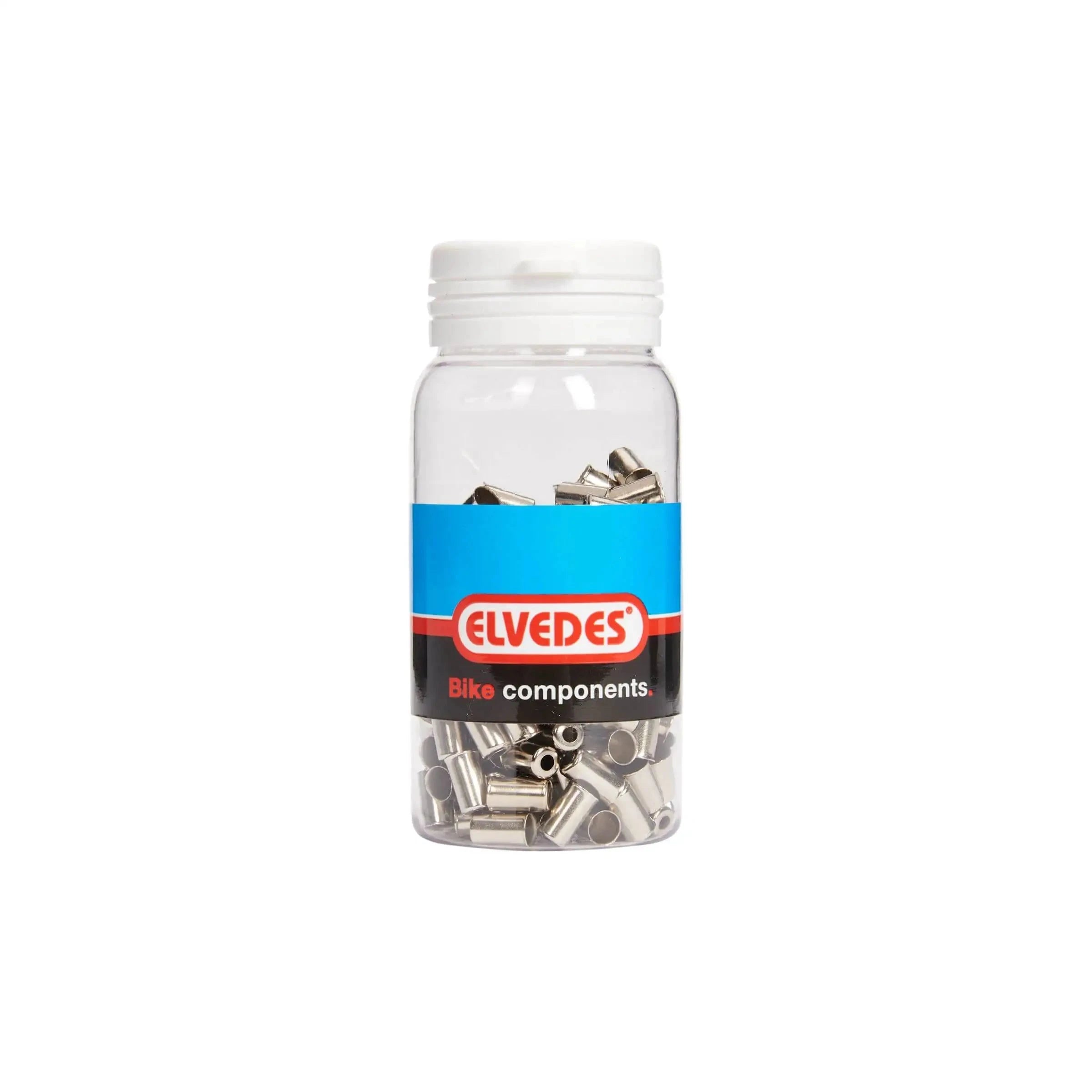 Kabelhoedje Elvedes Ø5,0Mm Messing - Zilver (200 Stuks) - Le Coq Wielerartikelen