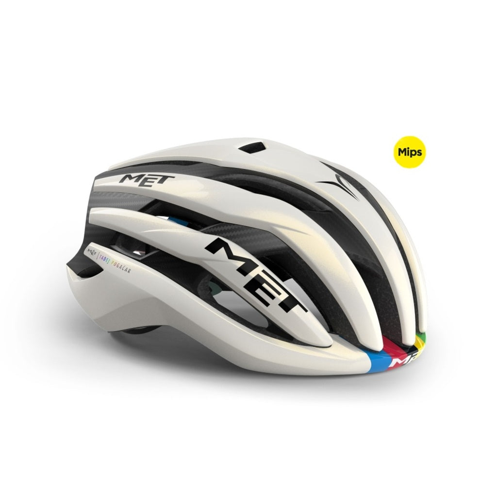Fietshelm MET Trenta 3K Carbon MIPS UCI World Champion Rainbow - Le Coq Wielerartikelen