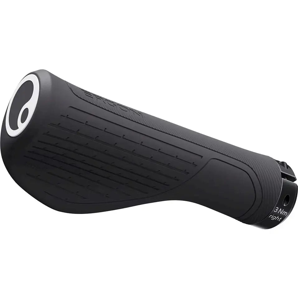 Ergon GS1-L Evo handvatten voor mountainbikes, ergonomisch ontworpen voor comfort en grip tijdens het fietsen.