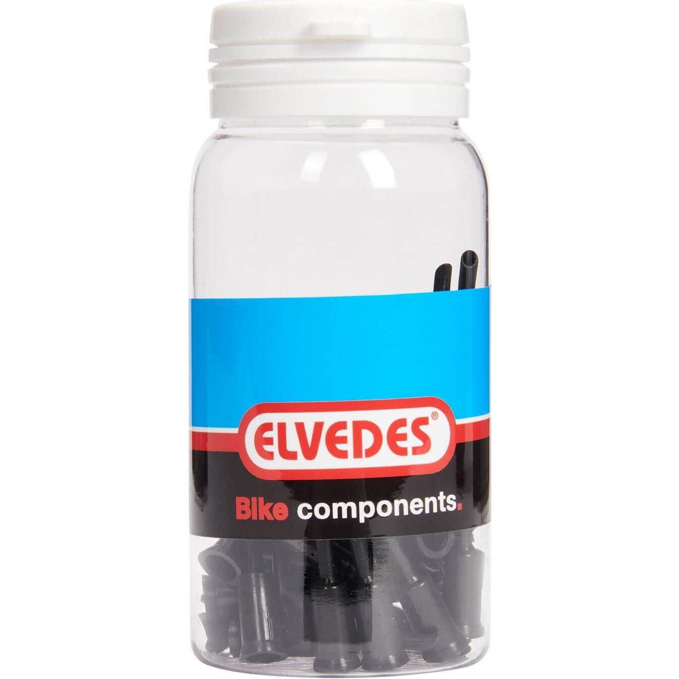 Elvedes PVC kabelhoedje met tip, geschikt voor elektrische kabels, afgebeeld op een witte achtergrond.