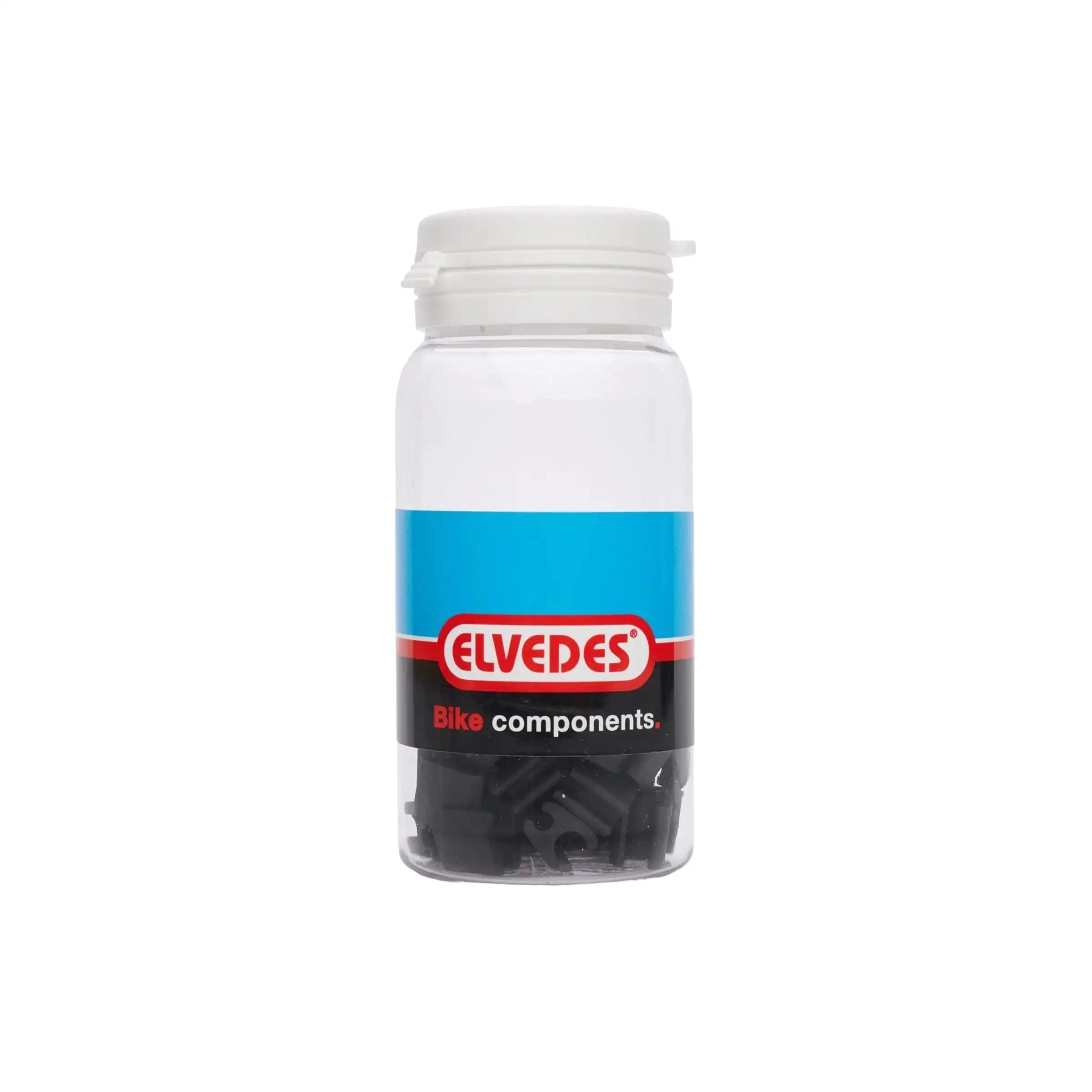 Kabelclips Elvedes Duo Pvc 5,0 Mm + 5,0 Mm - Zwart (50 Stuks) - Le Coq Wielerartikelen