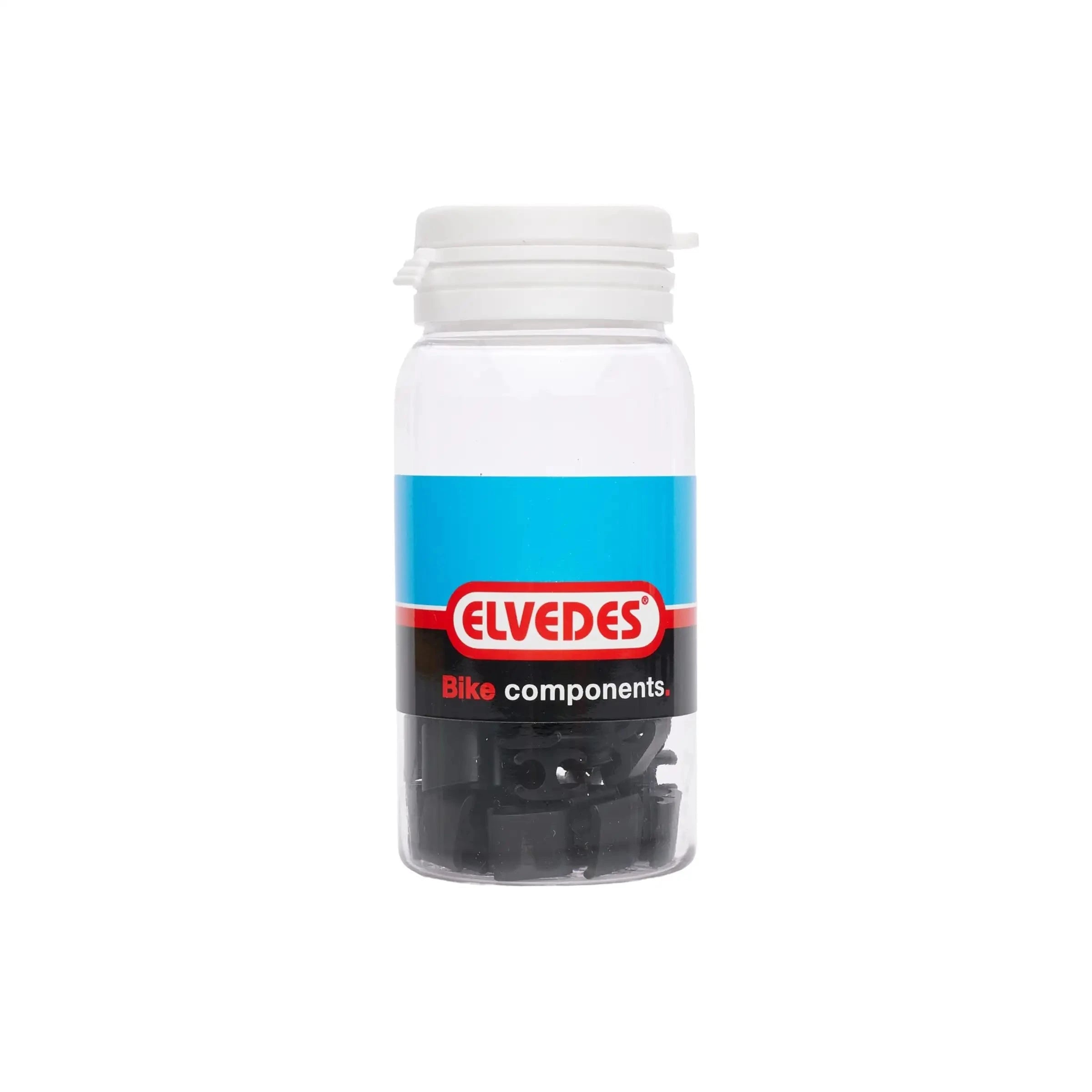 Kabelclips Elvedes Duo Pvc 4,1 Mm + 4,1 Mm - Zwart (50 Stuks) - Le Coq Wielerartikelen