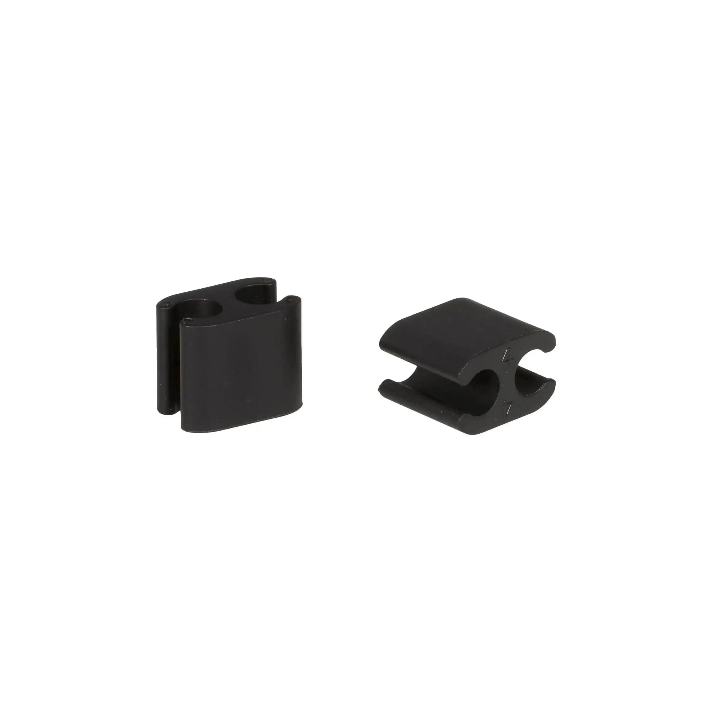 Kabelclips Elvedes Duo Pvc 4,1 Mm + 5,0 Mm - Zwart (50 Stuks) - Le Coq Wielerartikelen