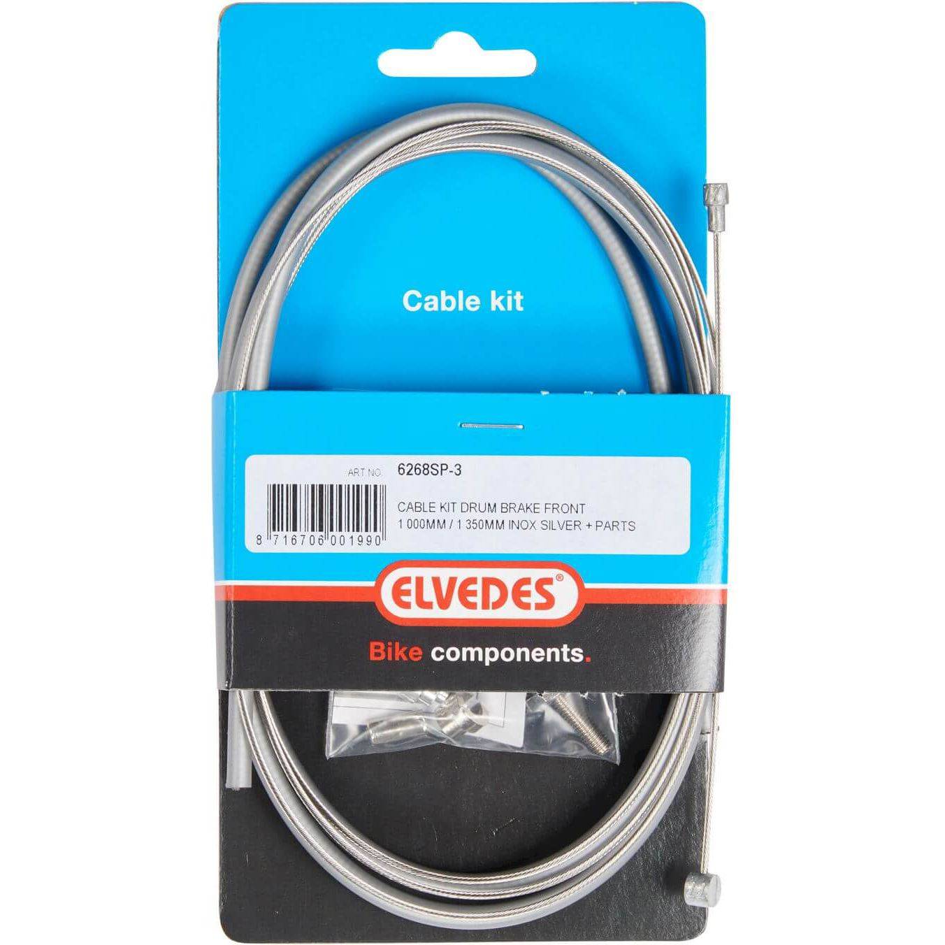 Elvedes Remkabel Kit Voor + Inbus Draadeind Rvs - Le Coq Wielerartikelen