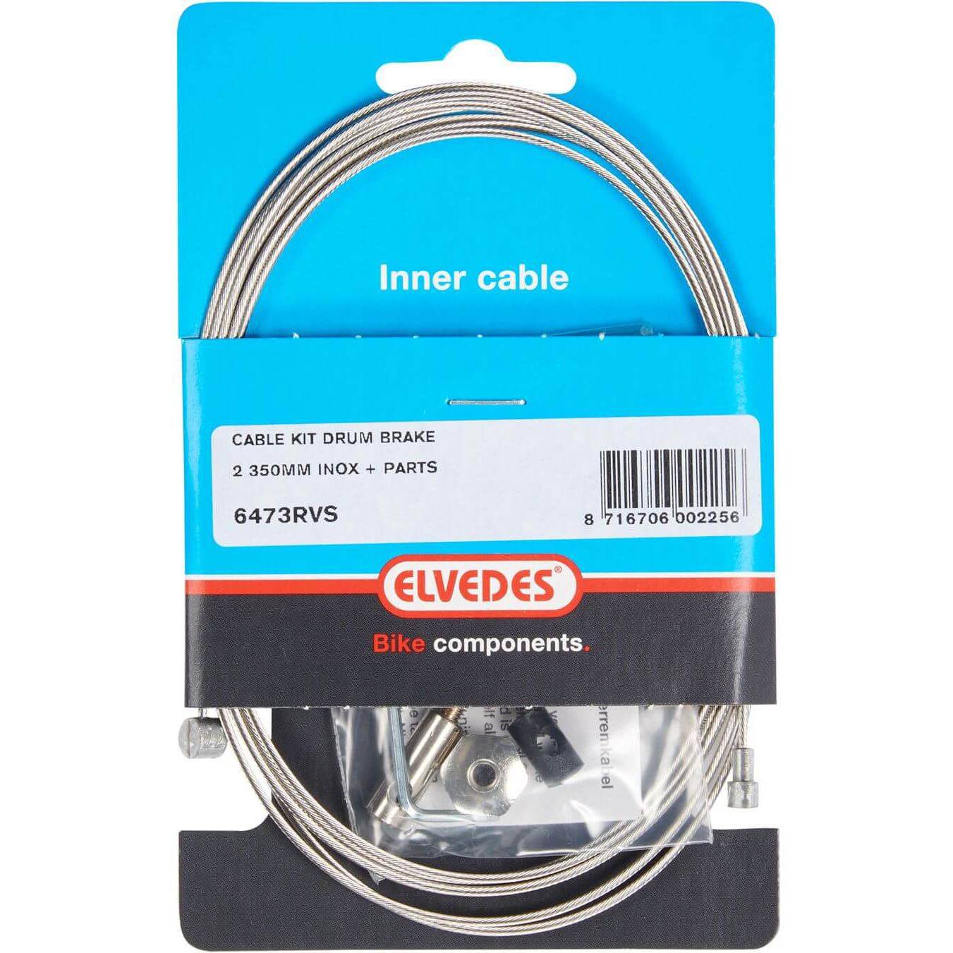 Elvedes Rem Binnenkabel Rvs 2 Nippels +Inbus Draadeind - Le Coq Wielerartikelen
