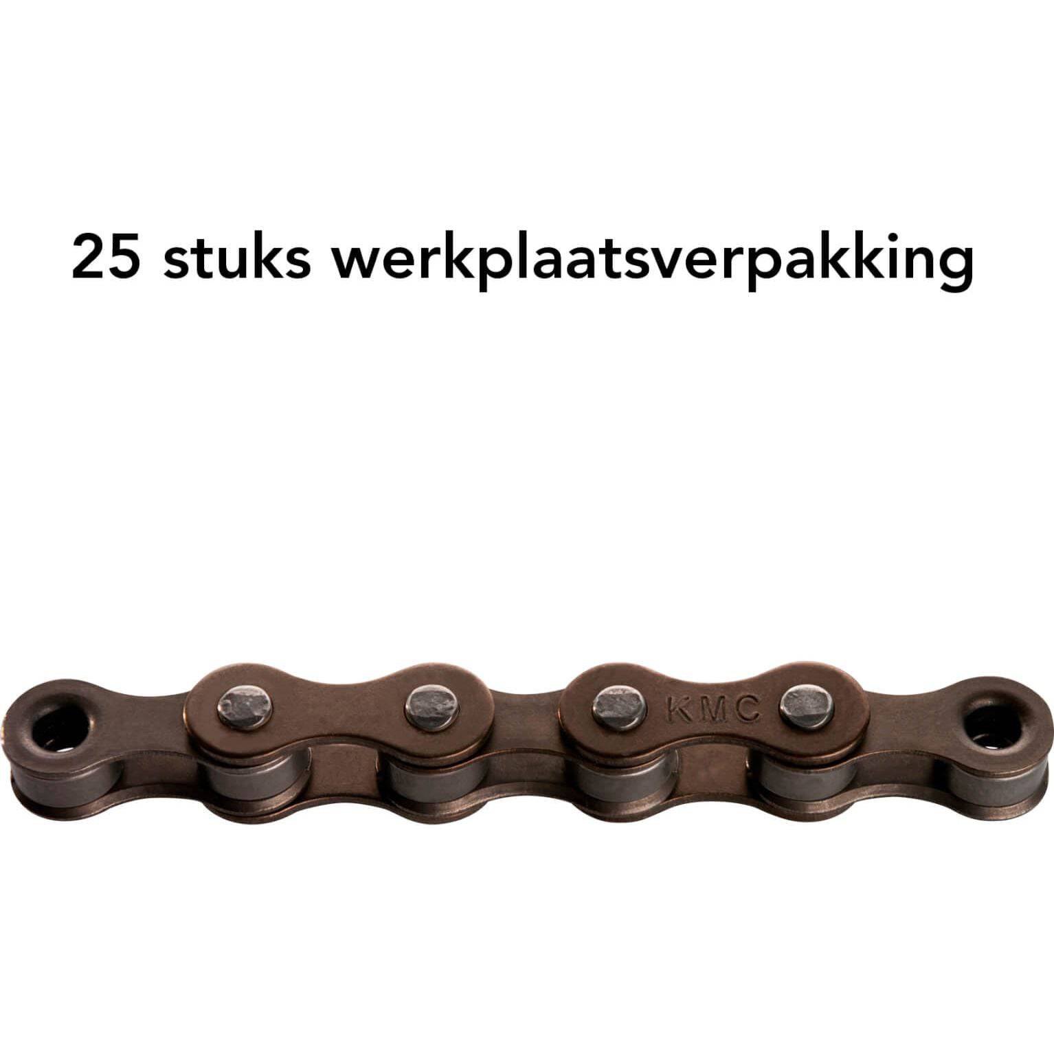 Ds Kmc Ketting S1 1/8 Wide Brown Bulk (25) - Le Coq Wielerartikelen