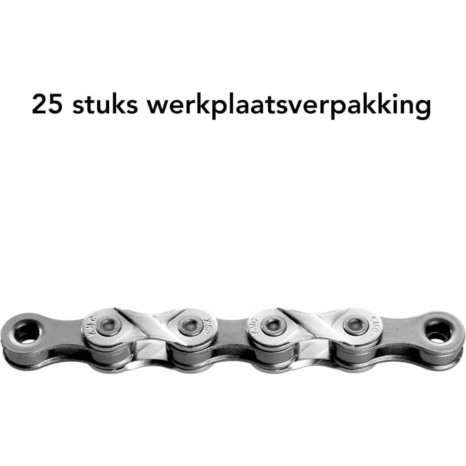 Ds Kmc Ketting X8 Silver/Grey 116S Bulk (25) - Le Coq Wielerartikelen