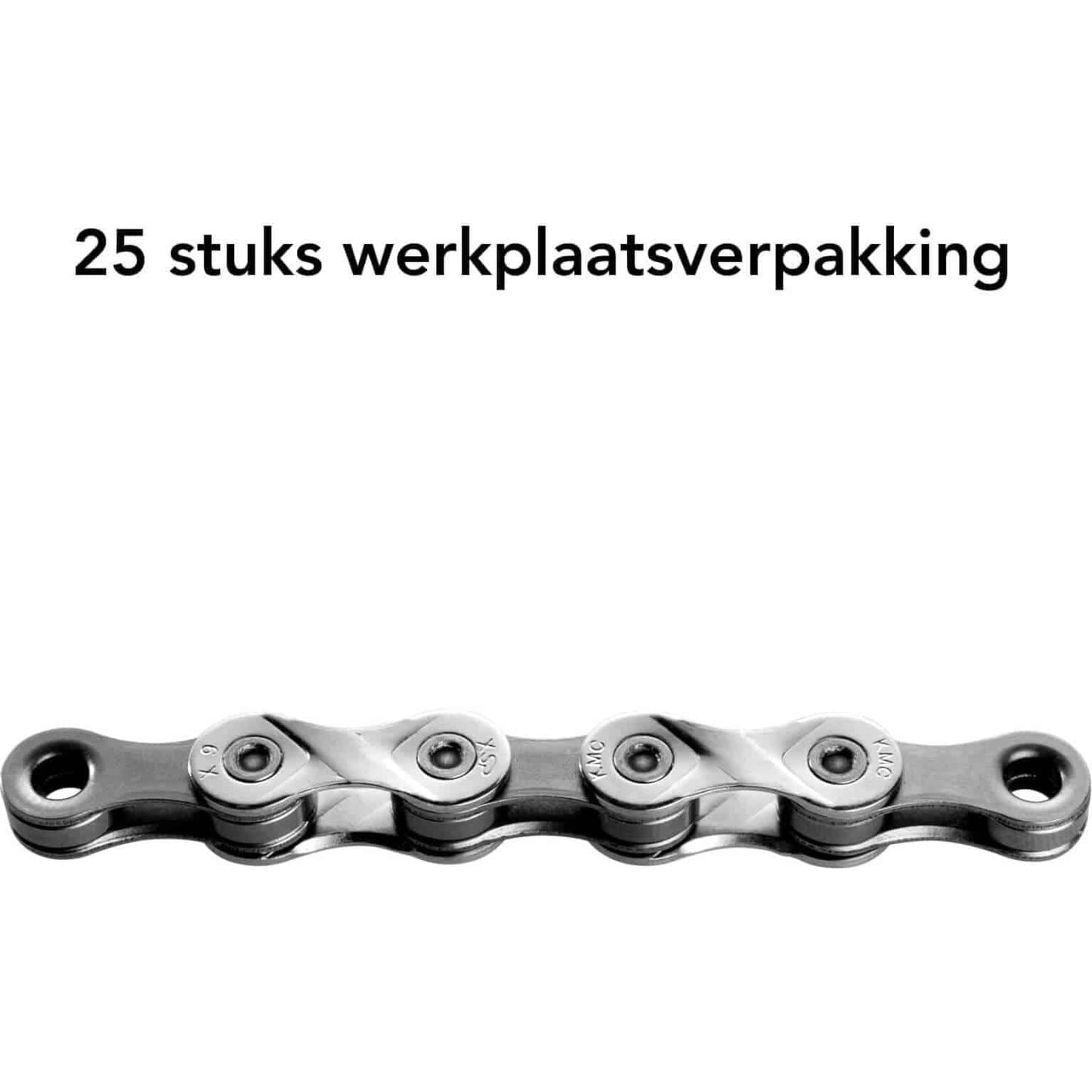 Ds Kmc Ketting X9 Silver/Grey 116S Bulk (25) - Le Coq Wielerartikelen