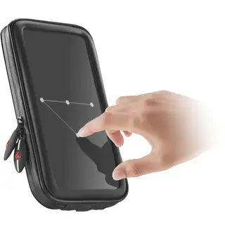 Lampa Opti-Sized Soft Case voor telefoon, zacht en flexibel hoesje met merklogo, zichtbaar in de afbeelding.