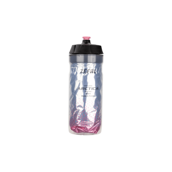 Zefal Bidon Arctica 55 van 550ml, waterfles voor fietsers met een blauwe en zwarte kleur en ergonomisch ontwerp.