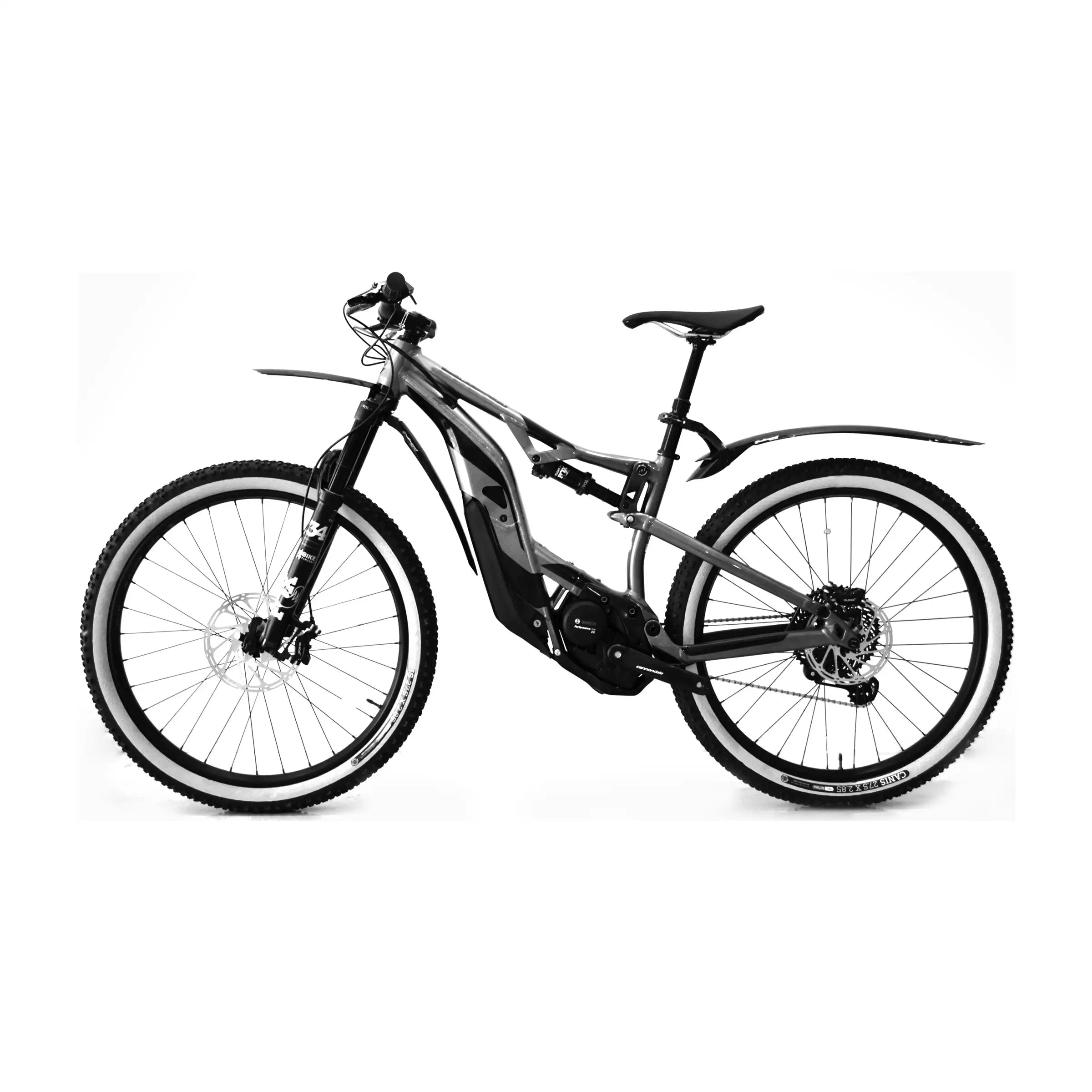 Polisport Mud-Pro voorspatbord set met Fidlock magnetische montage voor fiets, zwart en duurzaam ontwerp.