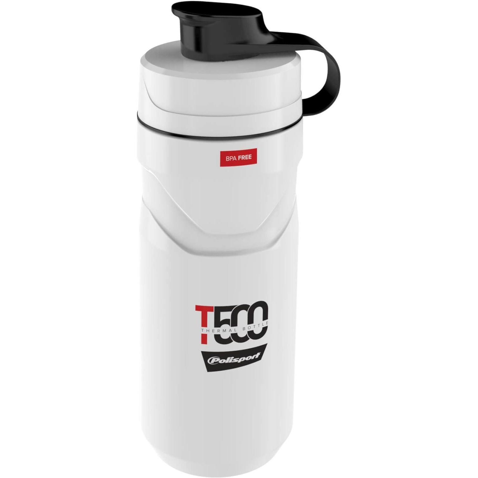Polisport Thermo Bidon T500 White/Red - Le Coq Wielerartikelen