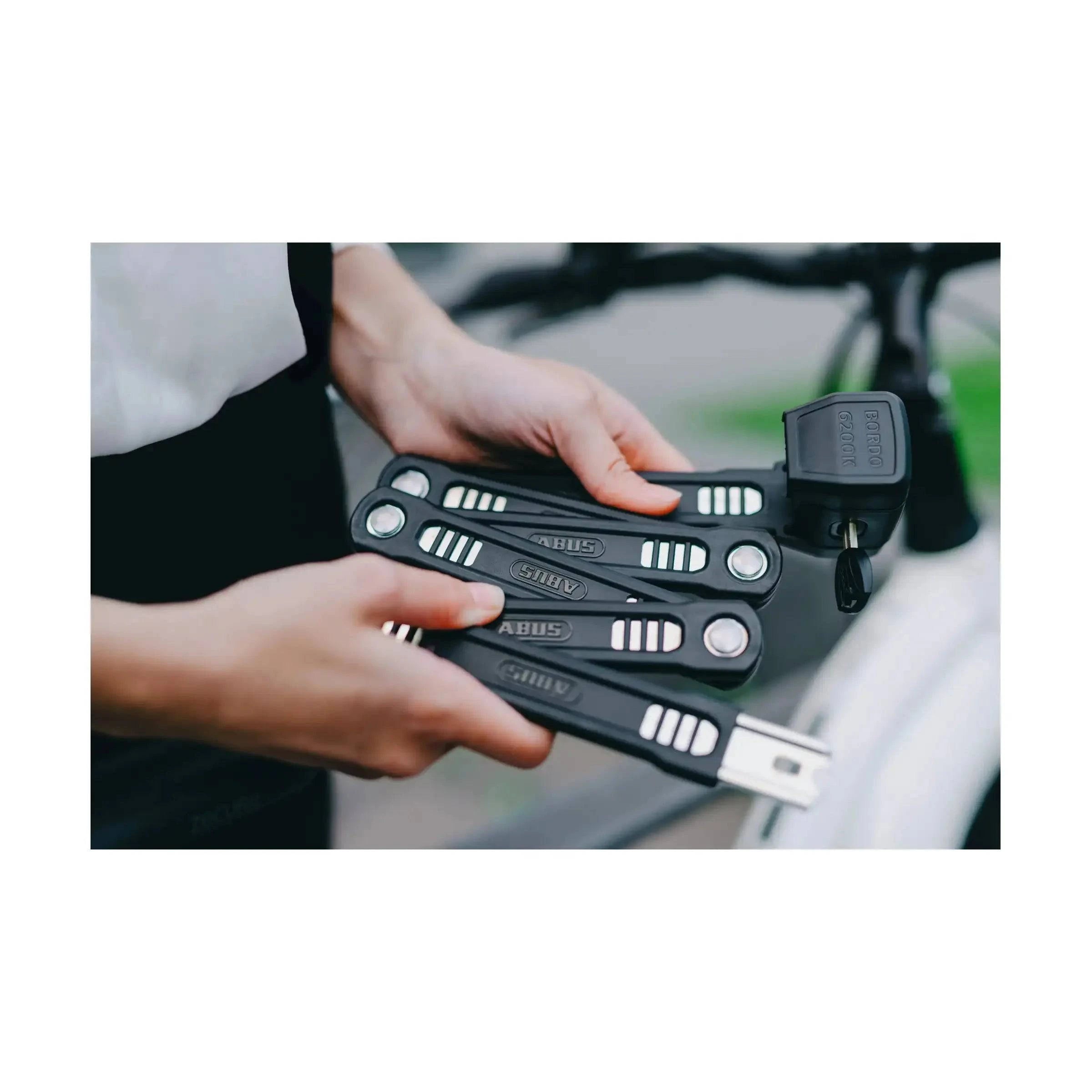 Vouwslot Abus Bordo 6200K SH 90cm - Zwart - Le Coq Wielerartikelen
