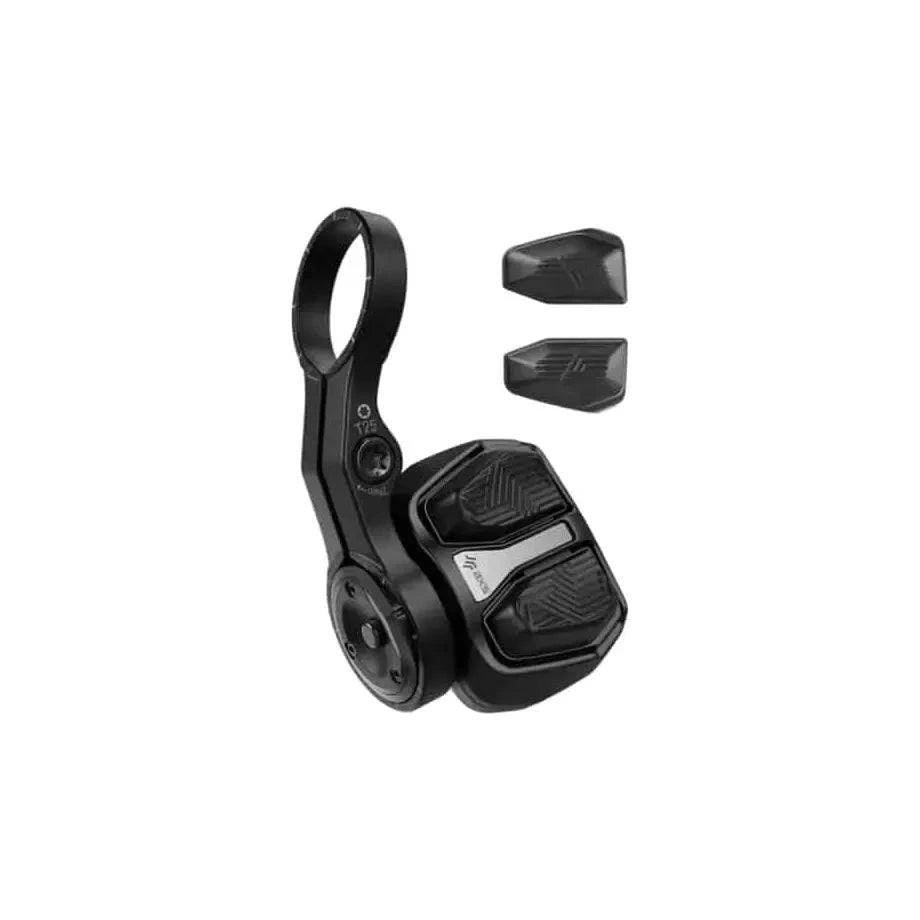 Sram X0 Eagle AXS groepset met bedieningspod en schakelcomponenten voor mountainbikes, zwart en robuust ontwerp