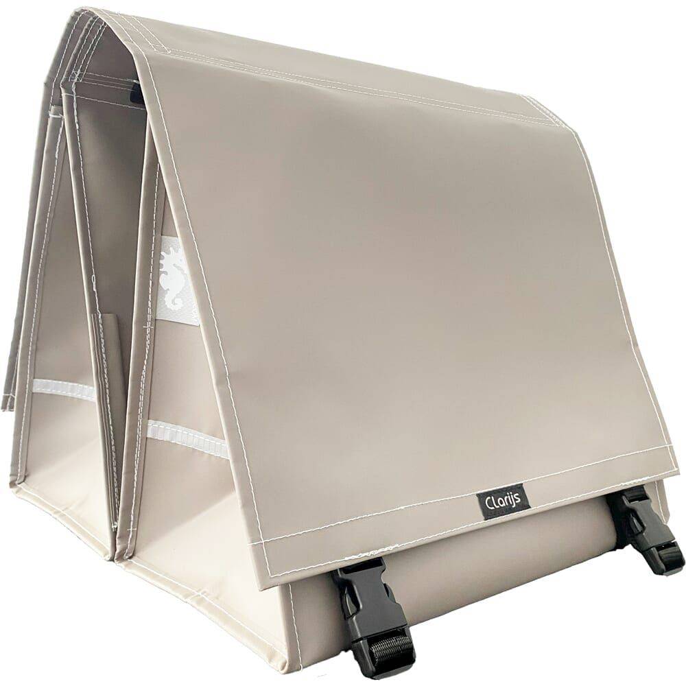 Clarijs Fietstas Dubbel Xl Pvc 46L Met Uitsparing - Le Coq Wielerartikelen