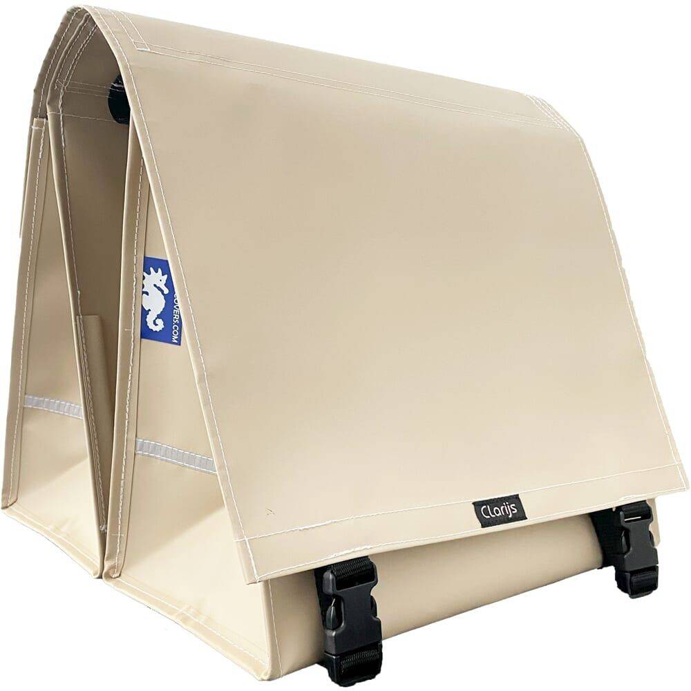 Clarijs Fietstas Dubbel Xl Pvc 46L Met Uitsparing - Le Coq Wielerartikelen