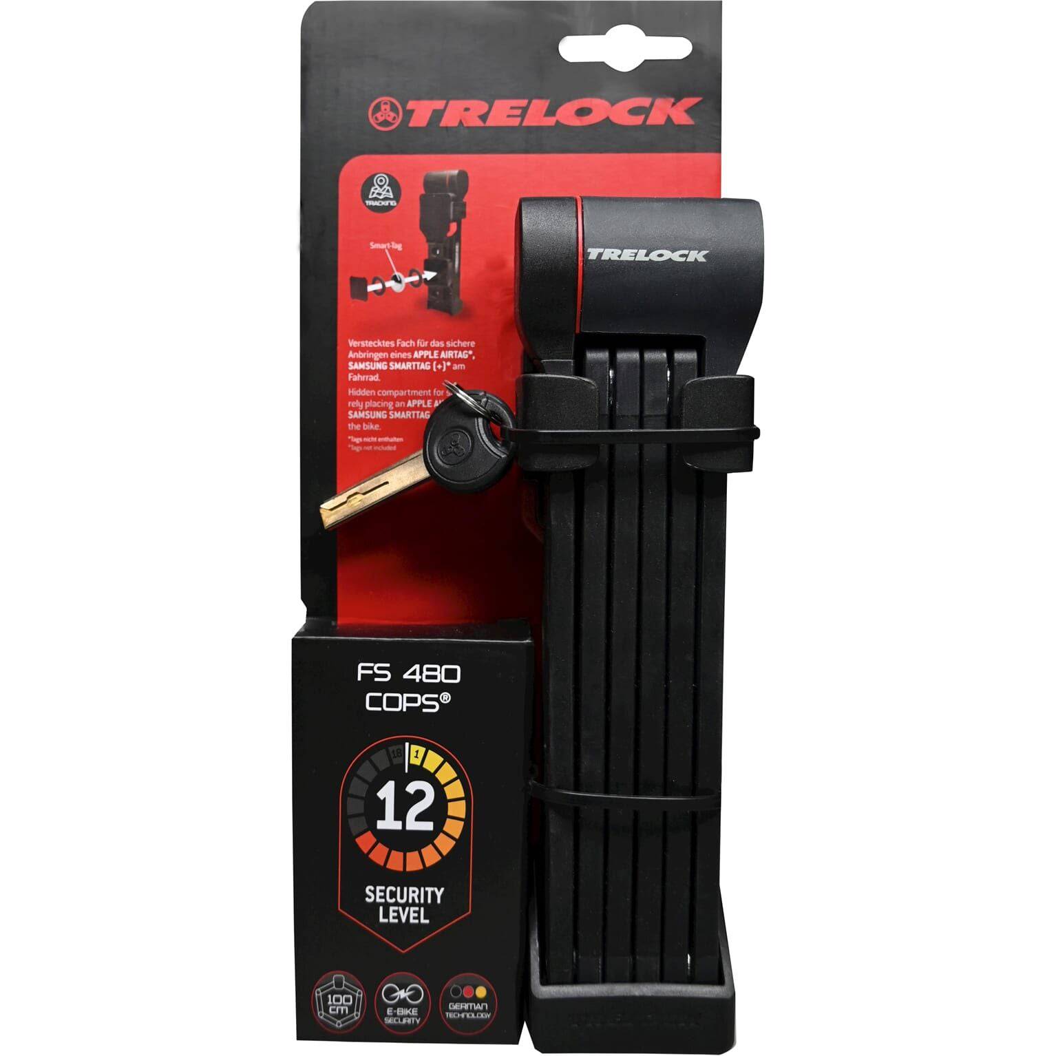 Trelock Vouwslot Fs 480 Cops Zf 480 X-Move 100 - Le Coq Wielerartikelen