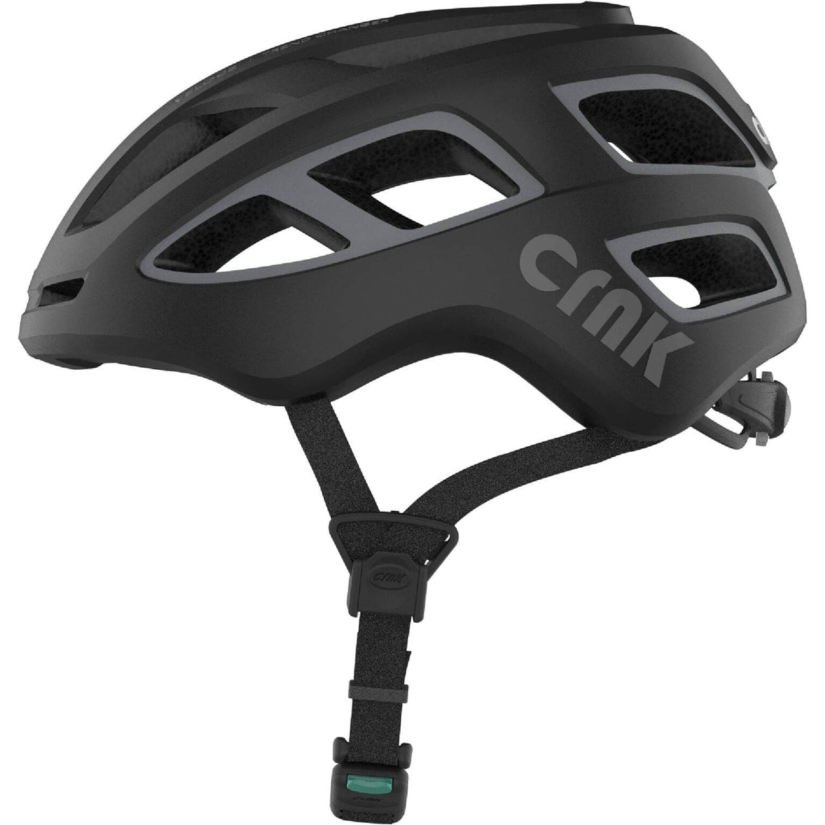 Crnk Veloce e-bike helm met aerodynamisch ontwerp en ventilatiegaten, geschikt voor veiligheid tijdens het fietsen.