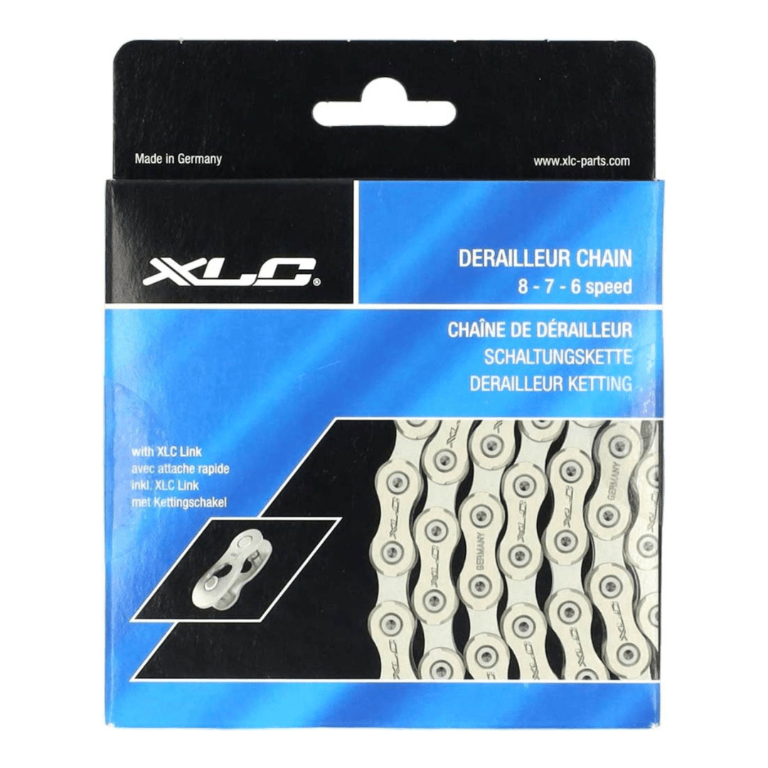 Ketting XLC CC-C01 6/7/8V 3/32" Zilver 114 Schakels - Le Coq Wielerartikelen