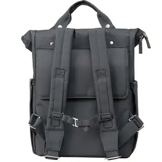 Blauwe Weathergoods Sweden fietstas voor kinderen, waterdicht en stevig, bevestigd aan fietsframe, met reflecterende details.