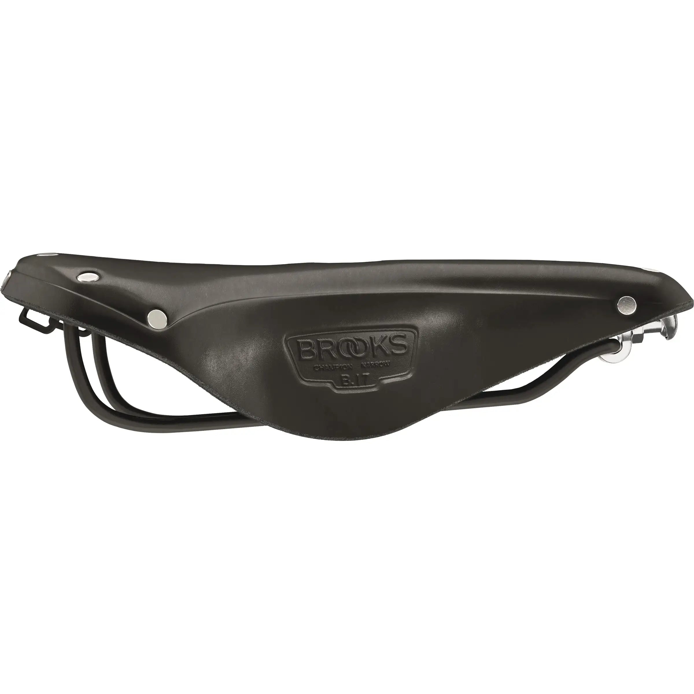 Brooks Fietszadel B17 Narrow voor stadsfietsen en E-bikes, zwart leer, comfortabele en duurzame fietsaccessoire