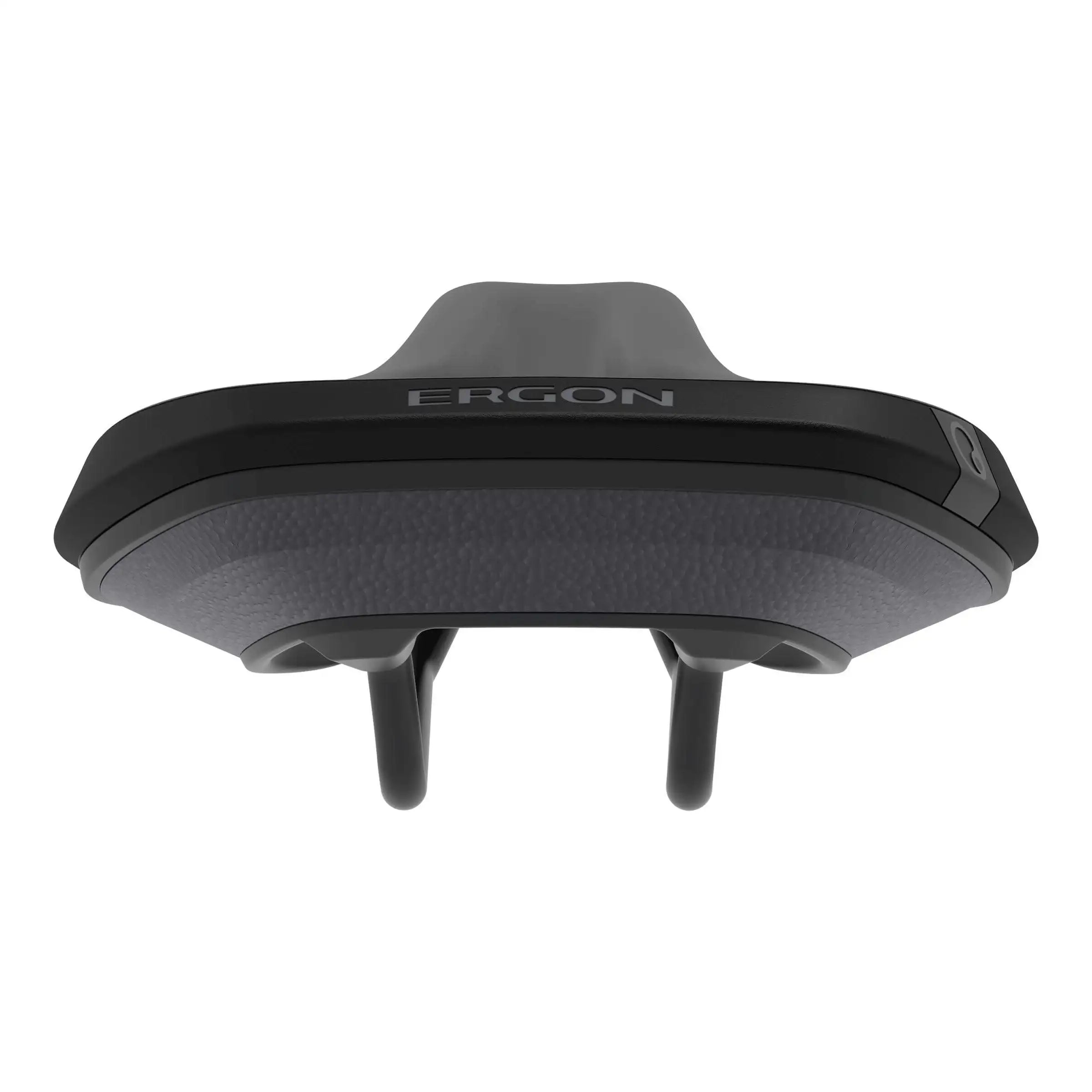 Zwart/grijs Ergon racefiets en MTB zadel Smc Core voor heren, comfortabel en geschikt voor lange ritten.