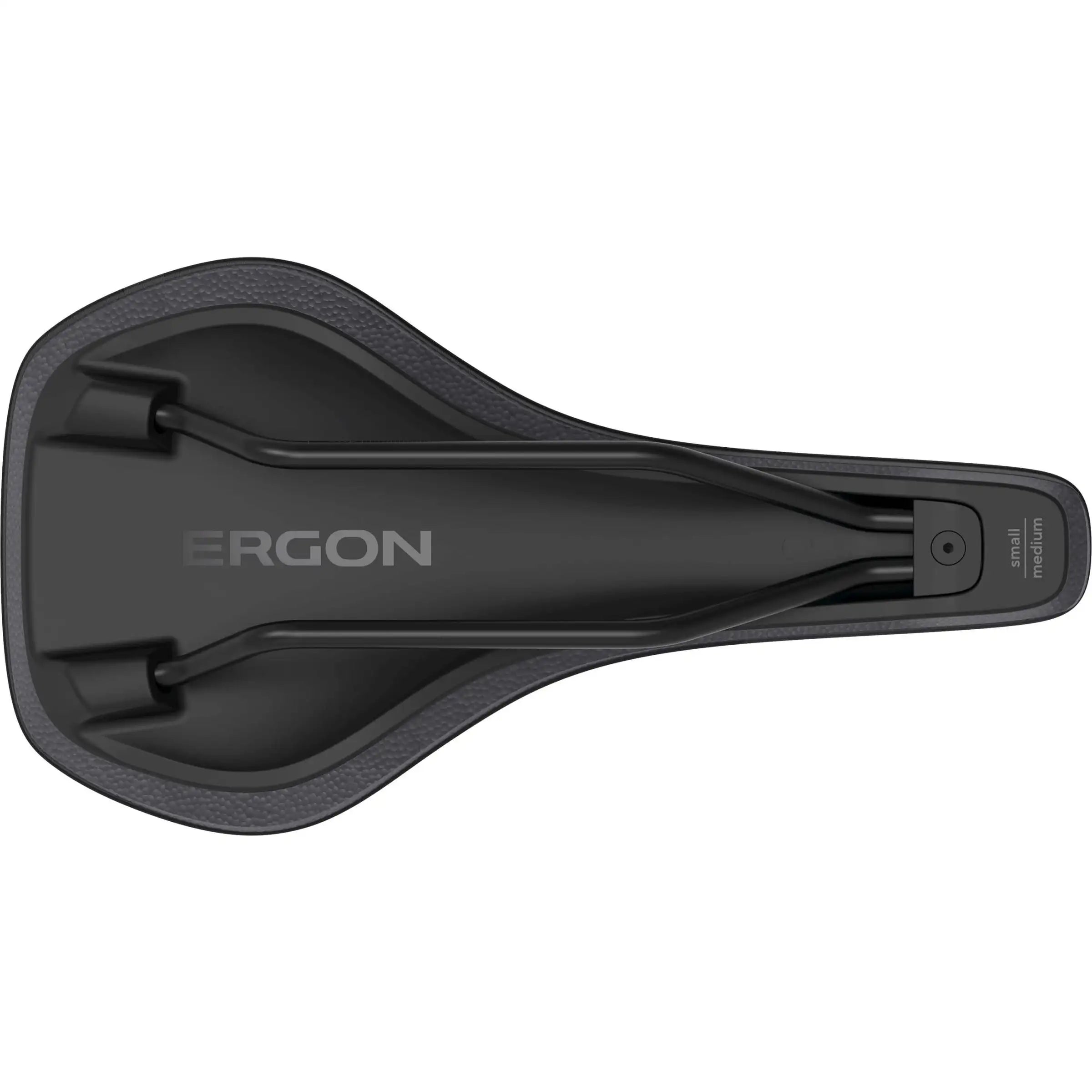 Ergon SR Allroad Core Comp heren racefiets- en MTB-zadel in zwart en grijs, ergonomisch ontwerp voor comfortabele ritten