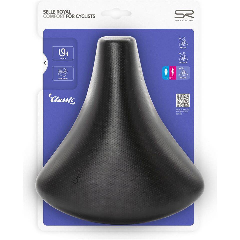 Fietszadel Selle Royal Holland Unitech - Zwart (Werkplaatsverpakking) - Le Coq Wielerartikelen
