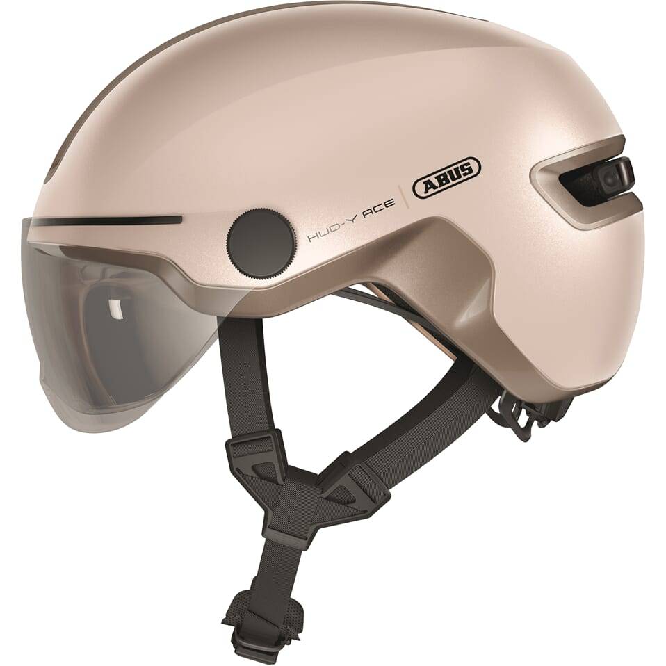 Abus Speed Pedelec helm Hud-Y Ace in zilver, lichte fietshelm voor speed pedelec, maat S 51-55 cm, veilig en aerodynamisch