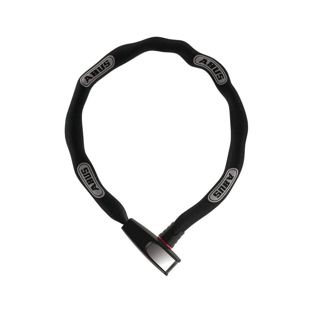 Blauw Abus Catena 6806K kettingslot van 85 cm en 6 mm met slothoes, zichtbaar in de afbeelding.