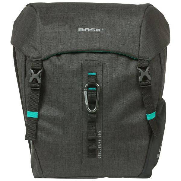 Basil Dubbele Fietstas Discovery 365D 18 Liter 30 X 15 X 31 Cm - Black Melee - Le coq wielerartikelen
