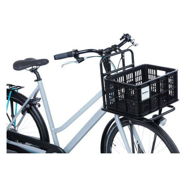 Basil Gerecyclede Fietskrat Crate Mik S 17.5 Liter 29 X 39 X 20 Cm - Zwart - Le Coq Wielerartikelen