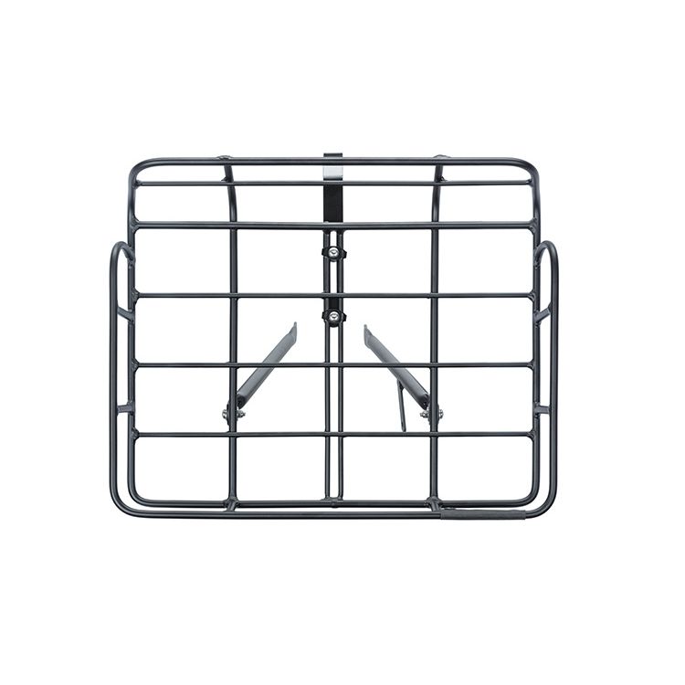 Basil Portland voordrager zwart met afmetingen 41x33x51 cm, stevig en praktisch voor fietstassen en accessoires