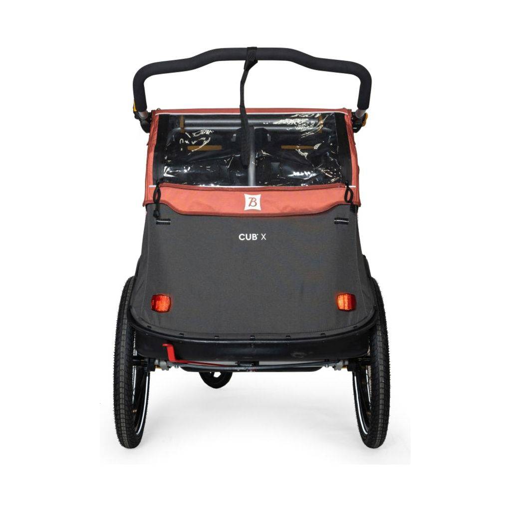 Burley Fietskar Cub X 2 Kind Sandstone Red / Charcoal Grey MY23 - Le Coq Wielerartikelen