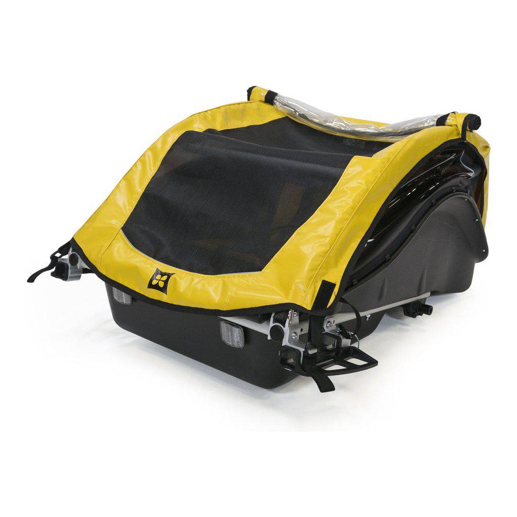 Burley Fietskar Rental Cub 2 Kind Yellow - Le Coq Wielerartikelen