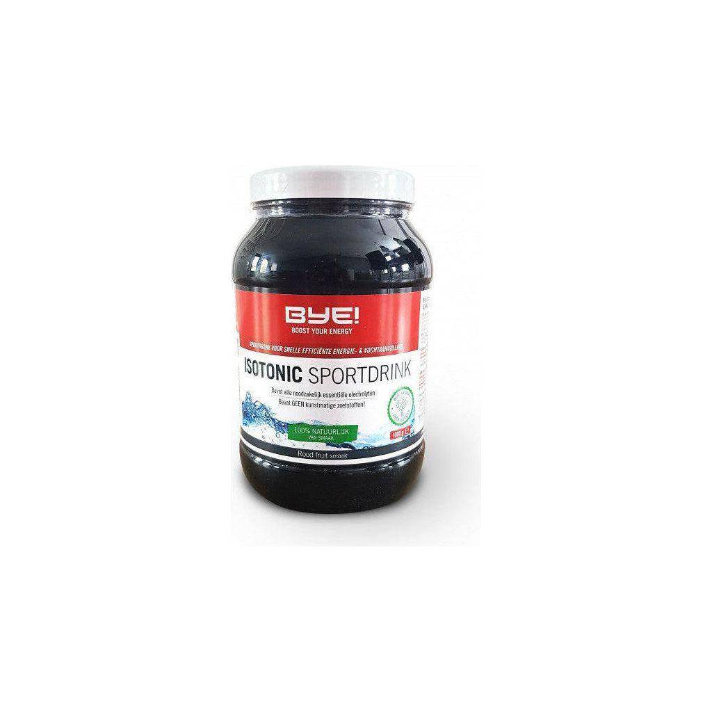 BYE! Isotonic sportdrank Rood Fruit, 1 kg, bevat hydraterende en verfrissende sportdrank voor sporters en actieve mensen