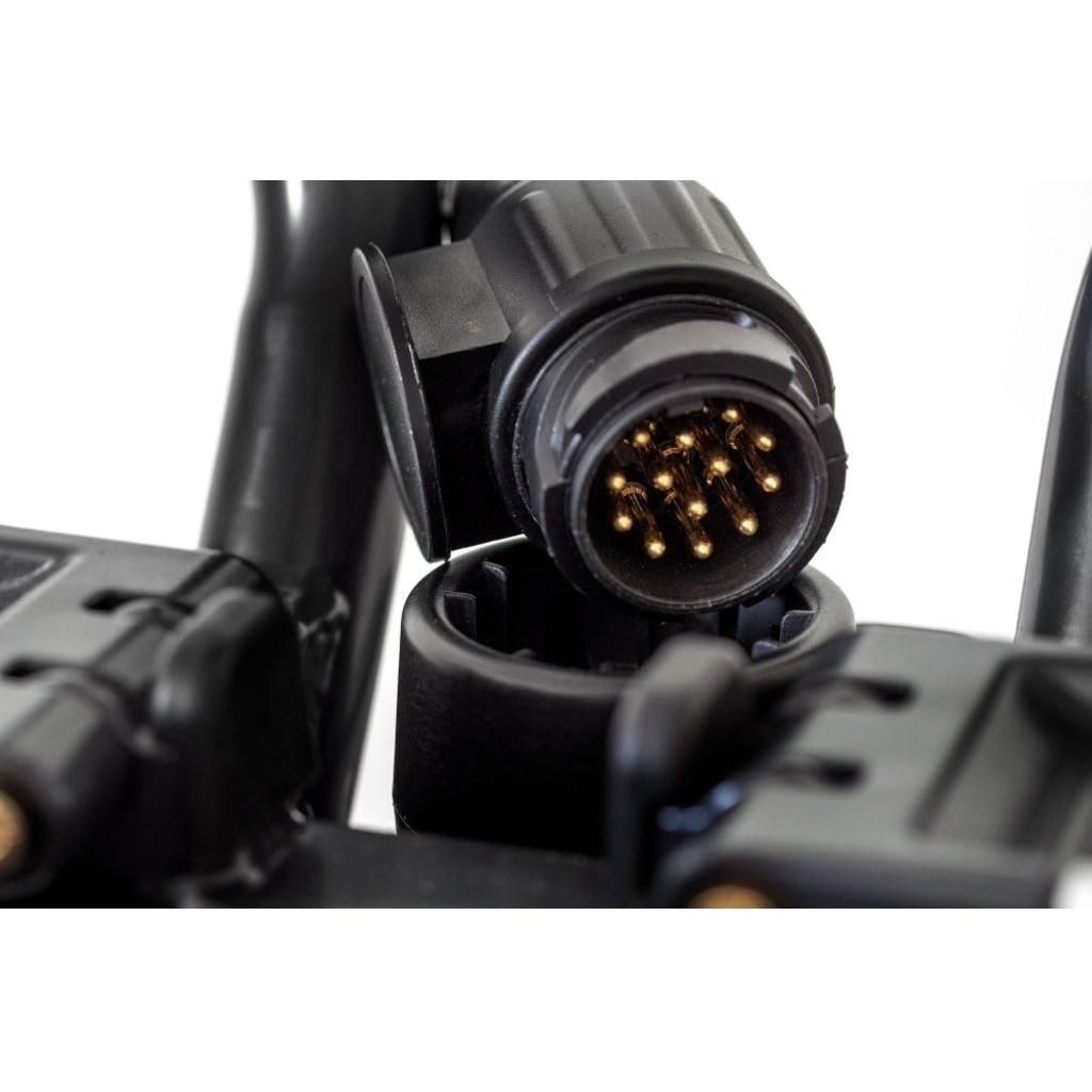 Fietsendrager XLC Azura Xtra WT VC-C10 2 Fietsen 13-polig Opklapbaar Kantelbaar Zwart/Zilver - Le Coq Wielerartikelen