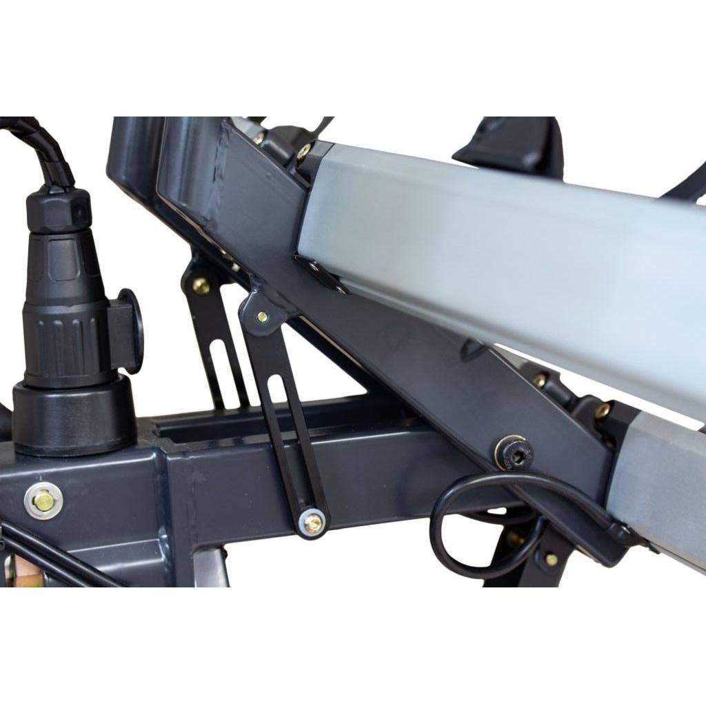 Fietsendrager XLC Azura Xtra WT VC-C10 2 Fietsen 13-polig Opklapbaar Kantelbaar Zwart/Zilver - Le Coq Wielerartikelen