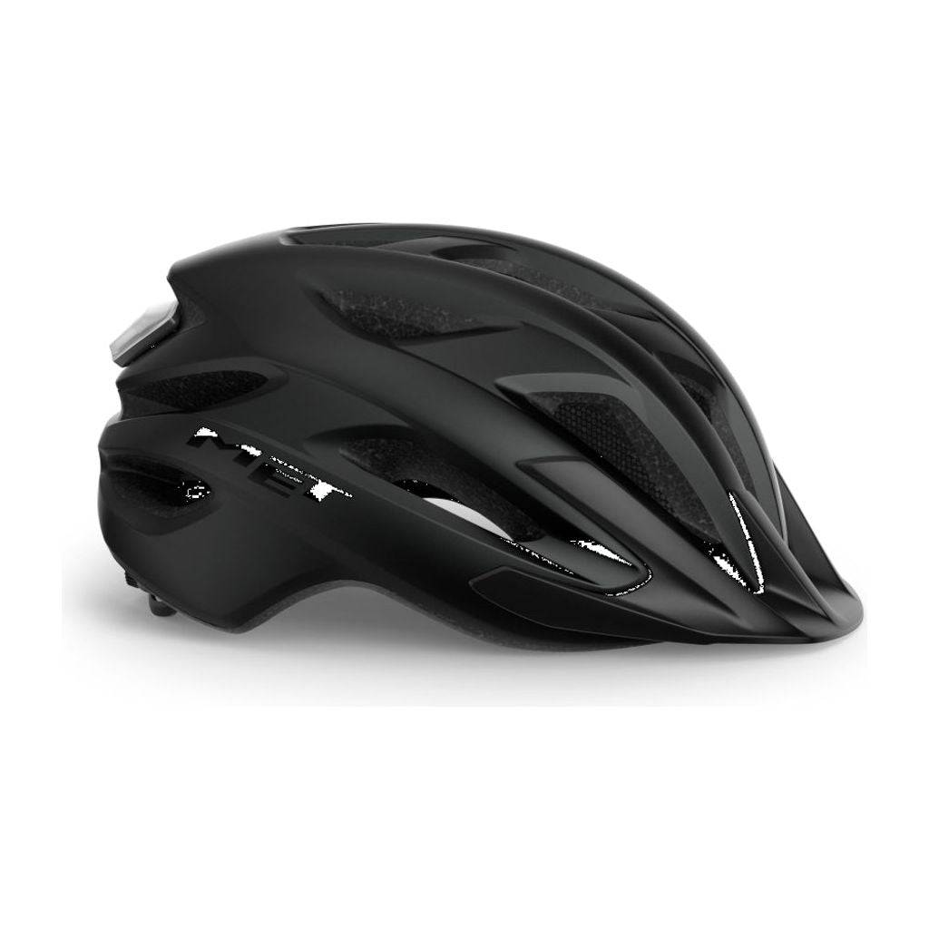 MET Crossover MTB helm in zwart, maat 52-59 cm, een duurzame en veilige fietshelm voor urban en mountainbiken.