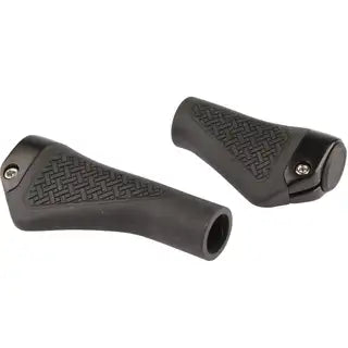 Zwarte Mirage Handvatpaar Grips In Style #45 met lockring voor comfortabele grip en stijl op je fiets
